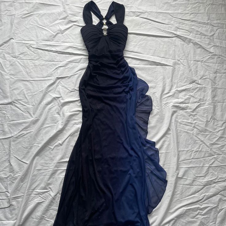 Robes de bal longues bleu marine, nouvelles robes de soirée nv1374