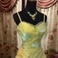 Robe de bal vintage verte scintillante, sans bretelles, longue robe de soirée en satin, nv3768