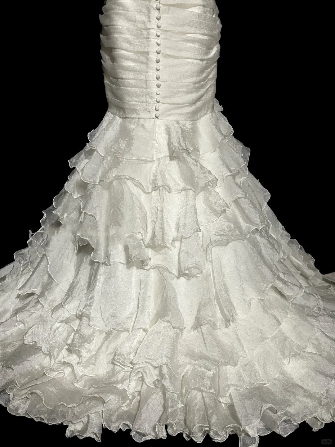 Elfenbeinweiß Elegant Exquisite Lange Tüll Meerjungfrau Schlank Bodenlangen Schleppe Ballkleid Abendkleid Partykleid Brautkleid nv4135