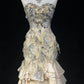 Luxuriöses und prachtvolles langes Abendkleid mit aufwendiger Perlenverzierung, Ballkleid NV6576