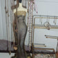 Black and gold gorgeous sparkling elegant long tulle sequin mermaid slim ball gown evening dress nv3875