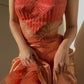 Orange Fashion Exquisite Beaded Spaghetti Strap Long Tulle Ball Gown Evening Dress nv3318