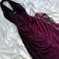 Purple/Green Sparkling Strapless Elegant Long Chiffon Backless Maxi Ball Gown Evening Dress Party Dress nv3337