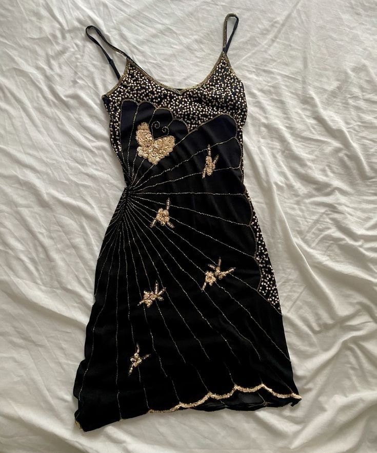 Robe de soirée courte noire à bretelles spaghetti brillantes et perles, robe de bal, robe de soirée, robe de soirée nv3428