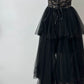 NiceVestidos - Schwarzes, exquisites, langes Ballkleid aus Spitze, Nv5622