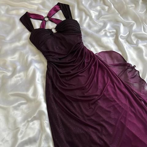 Purple Sparkling Tulle Long Prom Dress Party Dress Bodycon Dress Birthday Dress nv2727