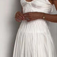 White Solid Pretty Charming Long Chiffon A-Line Floor Length Train Ball Gown Evening Dress Wedding Bridesmaid Dresses prom dress nv3825