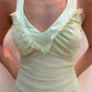 NiceVestidos - Ärmelloses, hellgrünes, bodenlanges A-Linien-Abendkleid aus Tüll mit Neckholder NV5773