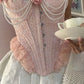 Robe de soirée courte en dentelle rose à la mode, robe de soirée d'anniversaire nv4886