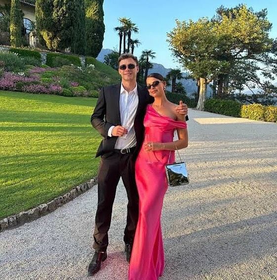 Pink simple and elegant one-shoulder fashion wedding guest dress long satin ball gown evening dress nv2647