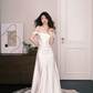 Off The Shoulder Satin Mermaid Wedding Dress  NV7317