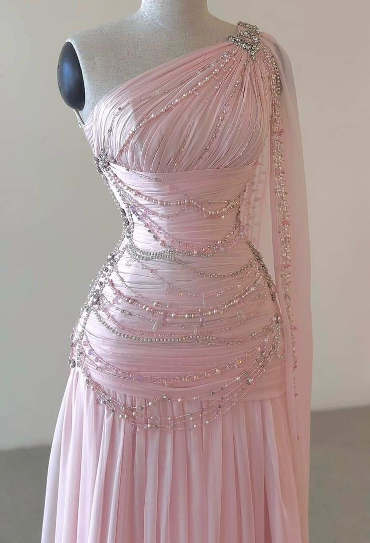 Pink Beaded Elegant Floor-Mounting Maxi Dress Long tulle Ball Gown Evening Dress nv2645