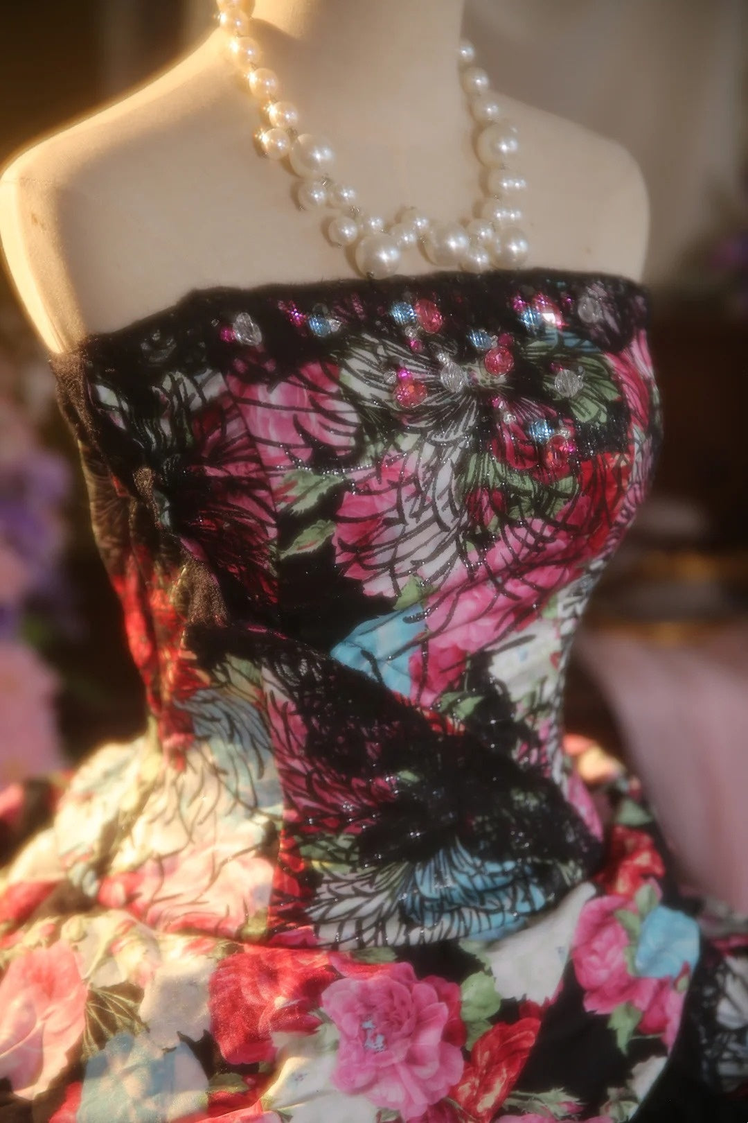 NiceVestidos - Robe vintage de princesse à fleurs, tulle perlé exquis, robe pour 16 ans, NV5857