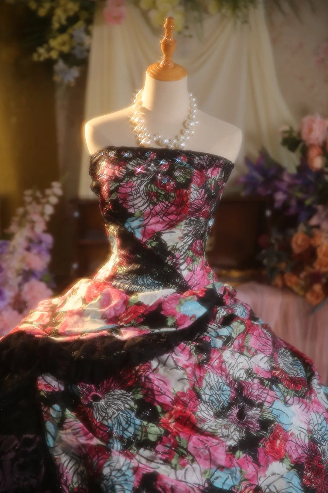 NiceVestidos - Robe vintage de princesse à fleurs, tulle perlé exquis, robe pour 16 ans, NV5857