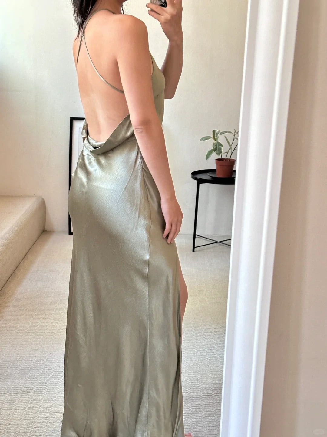 Robe de demoiselle d'honneur longue en satin vert, élégante et romantique, robe de bal, robe de soirée, robe de remise de diplôme, robe de bal, robe de mère de mariée nv4042