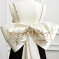 NiceVestidos-Black And White Luxurious Formal Evening Gown With Gold Beading NV6093