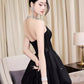 Robe de soirée courte noire magnifique et tendance, robe de bal, robe de soirée nv2437