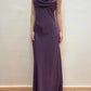 NiceVestidos -- Ärmelloses, bodenlanges Abendkleid aus lila/olivgrünem Chiffon im Feenstil NV5776