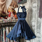 Marineblaues Homecoming-Kleid, kurz, A-Linie, Schleife, Spitze, Satin, nv4304