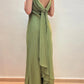 NiceVestidos -- Ärmelloses, bodenlanges Abendkleid aus lila/olivgrünem Chiffon im Feenstil NV5776