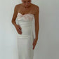 White off shoulder fashion floral bodycon long prom dress elegant party dress evening gown nv1777