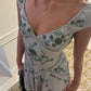 Exquisites kurzes Chiffon-Heimkehrkleid mit Perlen und Geburtstagsfeierkleid nv5297