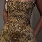Wunderschönes, enges, ärmelloses, kurzes, goldenes Homecoming-Kleid für die 8. Klasse, Sommerkleid für die Mittelschule, Hoco-Kleid, Homecoming-Outfit, NV5322