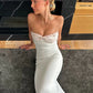 White off shoulder fashion floral bodycon long prom dress elegant party dress evening gown nv1777