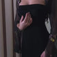 Einzigartiges schwarzes schulterfreies, langes Ballkleid-Abendkleid mit abnehmbaren Ärmeln, NV1922