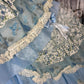 Blaues, geblümtes Prinzessinnen-Ballkleid aus Tüll, langes Abendkleid für Quinceanera, NV4651