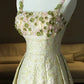 Robe de soirée longue en satin à paillettes, élégante et colorée, à bretelles spaghetti, ligne A, avec perles, nv3753