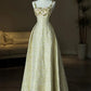 Robe de soirée longue en satin à paillettes, élégante et colorée, à bretelles spaghetti, ligne A, avec perles, nv3753