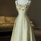 Robe de soirée longue en satin à paillettes, élégante et colorée, à bretelles spaghetti, ligne A, avec perles, nv3753