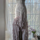 Elegant Purple Spaghetti Strap Applique Bodycon Backless Evening Dress Chiffon Sequin Long Ball Gown Party Dress nv4111