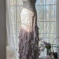 Elegant Purple Spaghetti Strap Applique Bodycon Backless Evening Dress Chiffon Sequin Long Ball Gown Party Dress nv4111