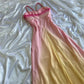 Robe de soirée longue en mousseline de soie à bretelles spaghetti colorées, robe de bal nv4342