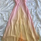 Robe de soirée longue en mousseline de soie à bretelles spaghetti colorées, robe de bal nv4342