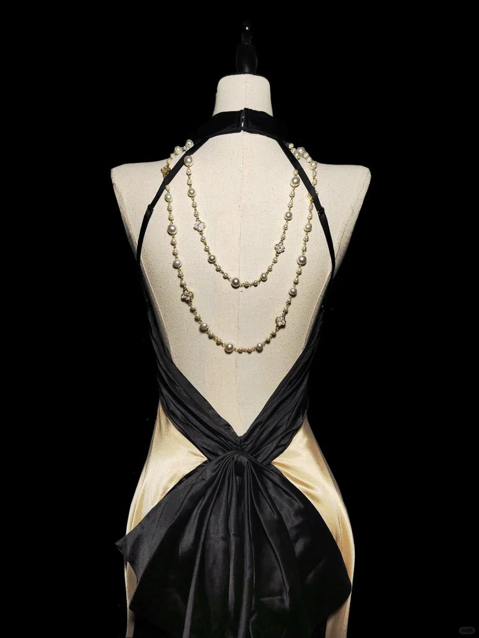 Robe de soirée élégante en satin noir champagne, longue, style sirène, coupe slim, longueur au sol, traîne, robe de bal, robe de bal nv3866