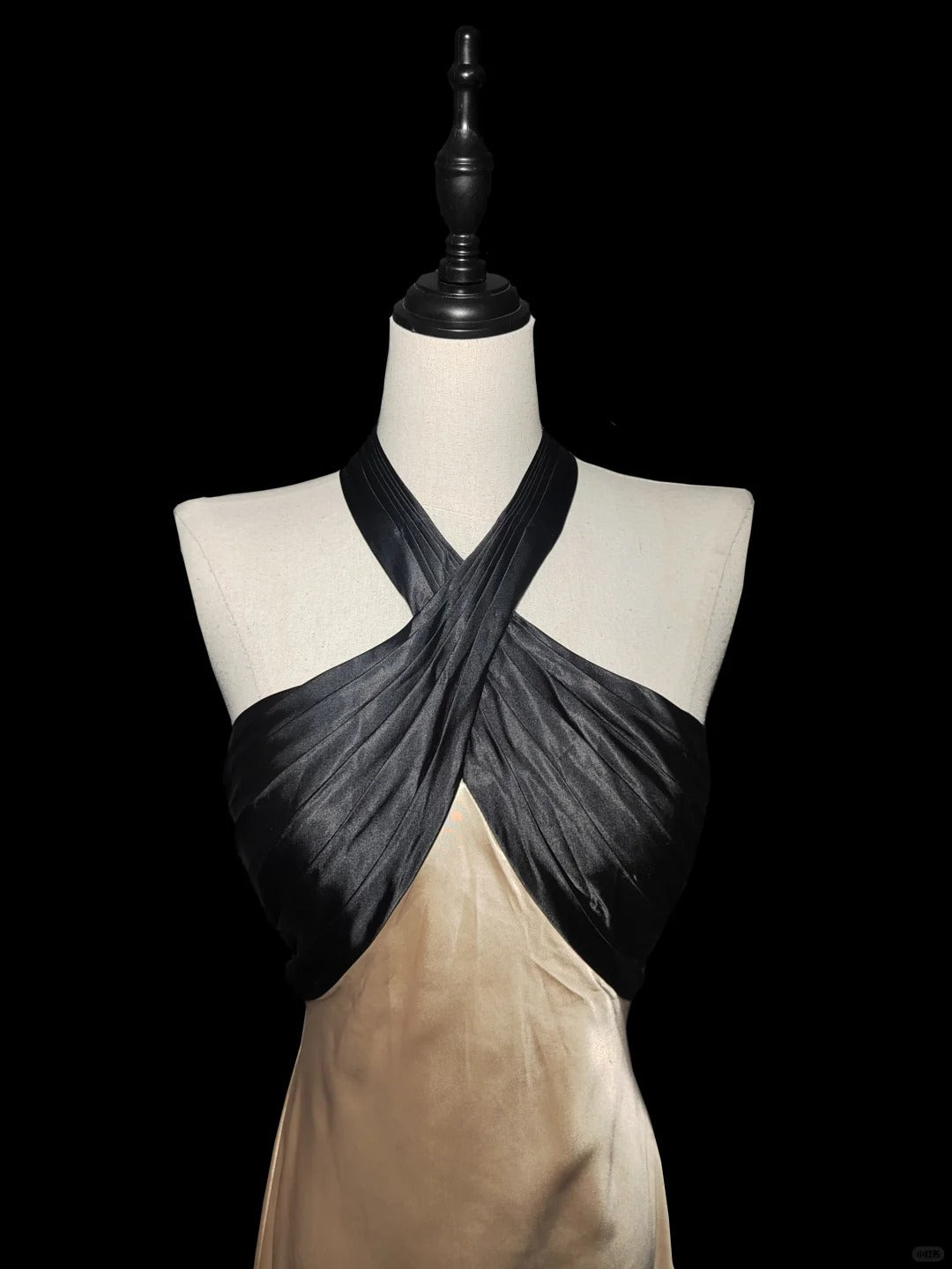 Robe de soirée élégante en satin noir champagne, longue, style sirène, coupe slim, longueur au sol, traîne, robe de bal, robe de bal nv3866