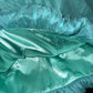 Mintgrünes florales Neckholder-Kurzkleid aus Satin-Tüll für den Heimkehrabend, Abendkleid, Geburtstagspartykleid, nv4689
