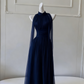 NiceVestidos – Langes, fließendes Chiffonkleid mit Trägern NV6085