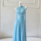 NiceVestidos – Langes, fließendes Chiffonkleid mit Trägern NV6085