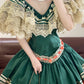 Grünes, einzigartiges und wunderschönes langes spanisches Vintage-Ballkleid für Prinzessinnen. nv5081