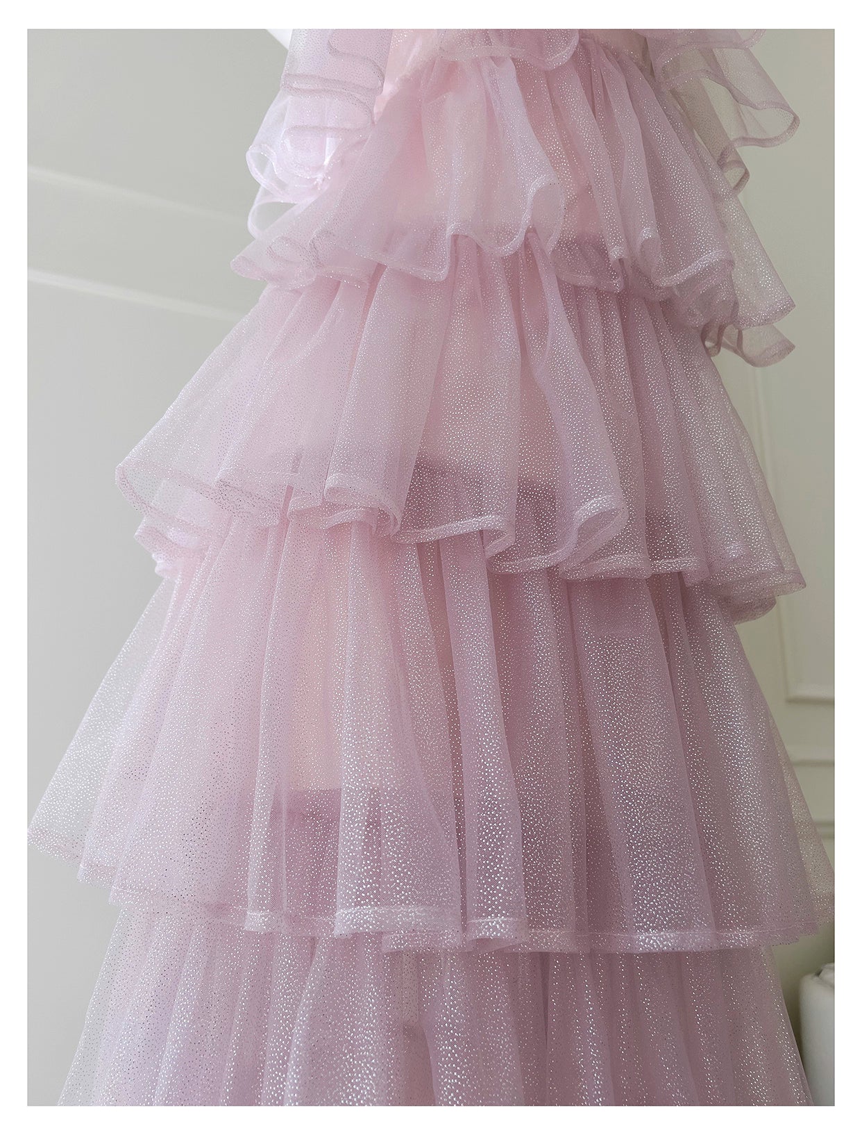 NiceVestidos - Robe de soirée rose en maille avec bretelles, robe de fête d'anniversaire française pour femme nv5558