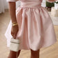 Rosa Mode Off Schulter Puffy Rock Mini Kleid Rüschen Ballkleid Elegante Abendkleid nv1788