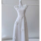 NiceVestidos-Homecoming-Kleid, weißes Hosenträger-Blumenkleid, Taillenform, französisches Retro-Sommerkleid für Frauen, nv5556