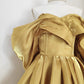 Robe de soirée jaune tendance en satin, coupe trapèze, épaules dénudées, courte, pour anniversaire, nv4271