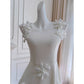 NiceVestidos-Homecoming-Kleid, weißes Hosenträger-Blumenkleid, Taillenform, französisches Retro-Sommerkleid für Frauen, nv5556