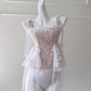 NiceVestidos - Robe longue élégante, tailleur français, ensemble deux pièces blanc tendance haut de gamme nv5547