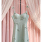 NiceVestidos - Robe courte de soirée printemps et été, nouvelle robe à bretelles sexy avec nœud vert, petite robe nv5545